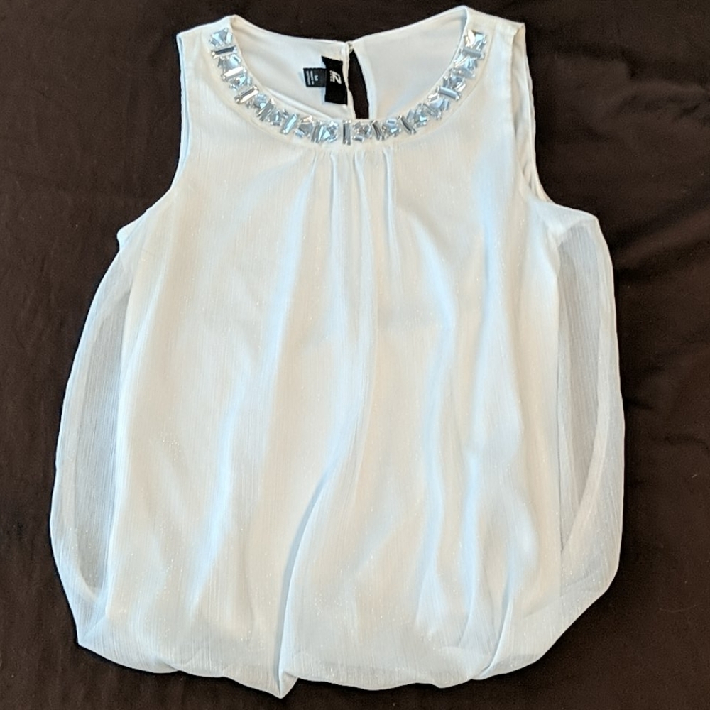 NWOT IZ Byer White Bandeau top - Picture 1 of 3